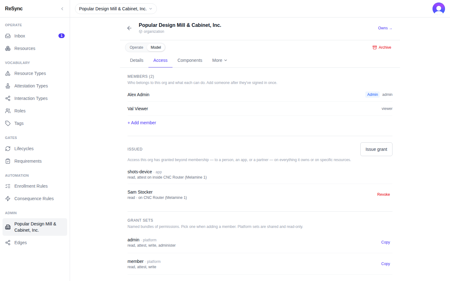 "Members" with "Add member" — desktop